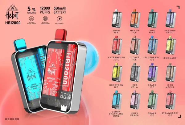 HEBAT10000口抛棄式電子煙-喜貝一次性電子煙16種口味、