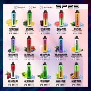 SP2S7000口拋棄式-一次性電子煙-可充電-15種口味可選